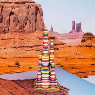 3D Printed Object in Desert